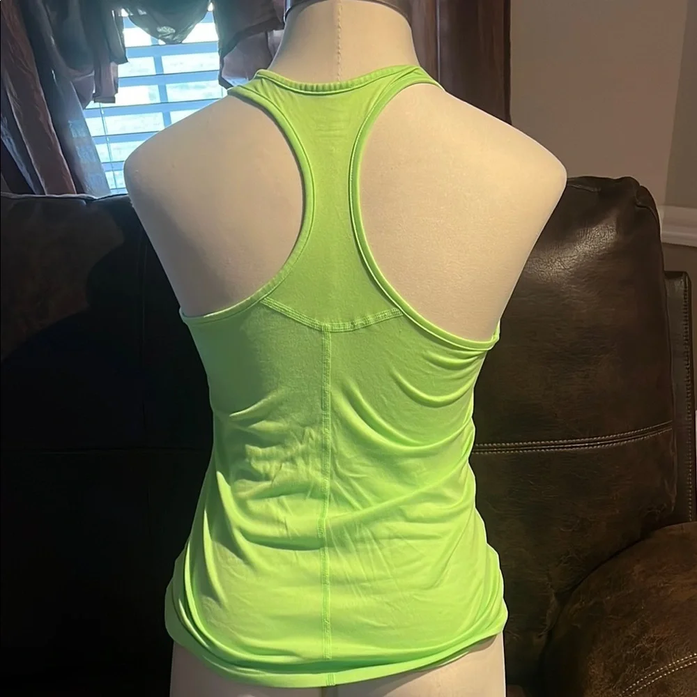 Nike Green Fitted Crop Tank Top